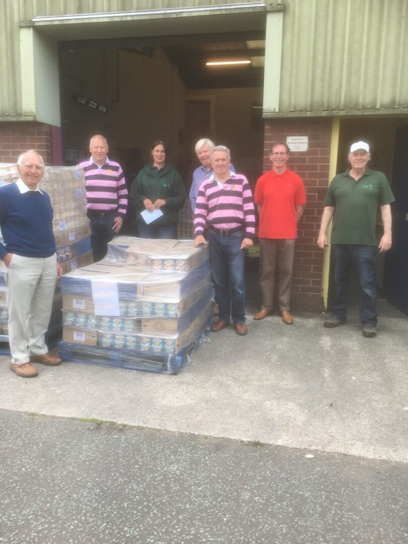 Foodbank donation by rotary