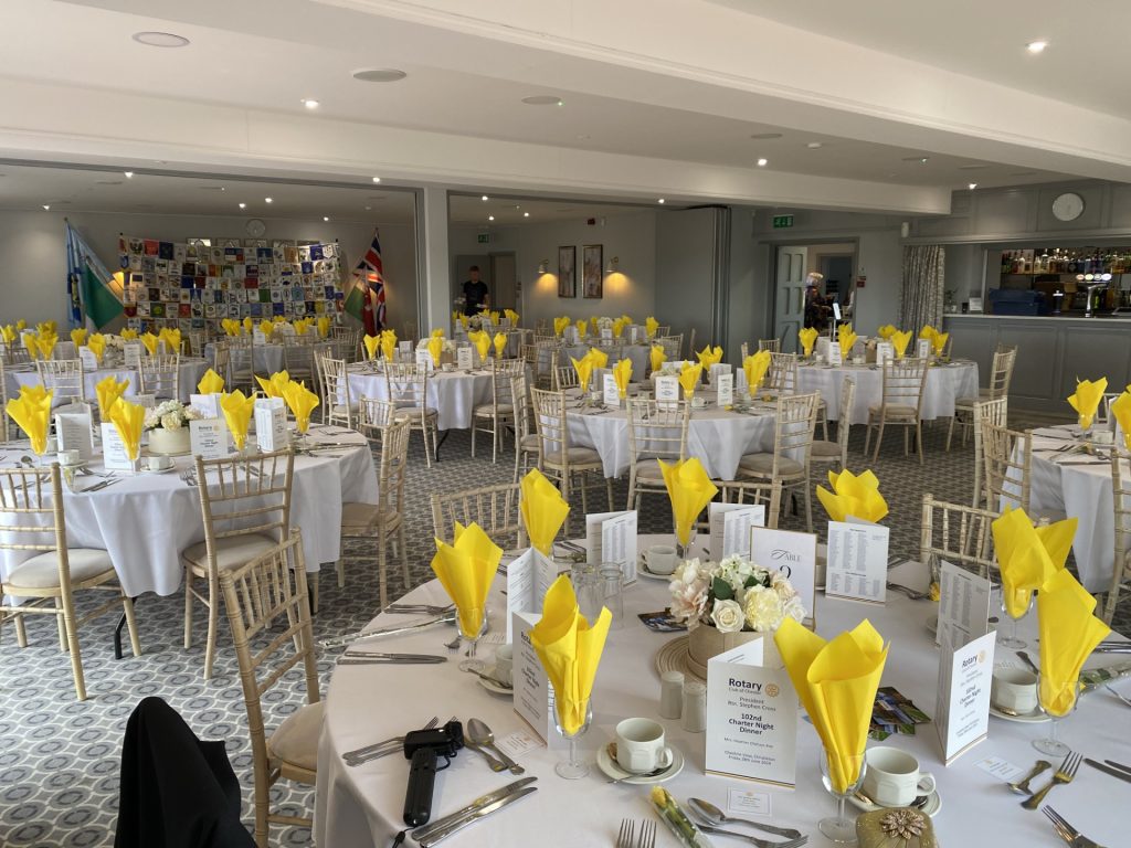 Rotary Chester Charter Night 2024 room layout